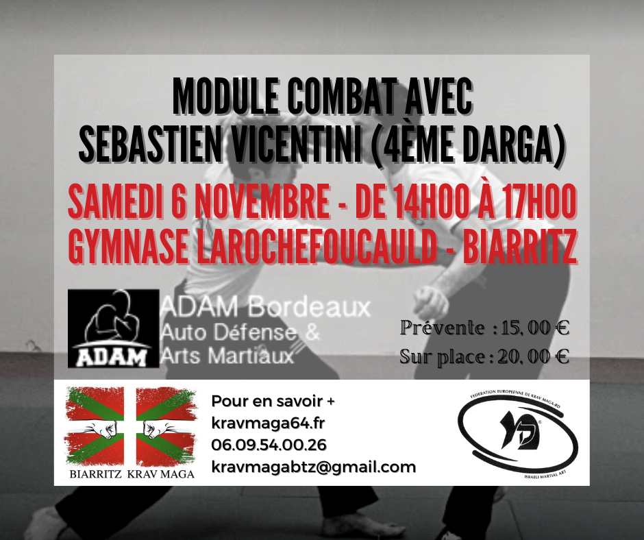 Stage Module Combat avec Sébastien Vicentini